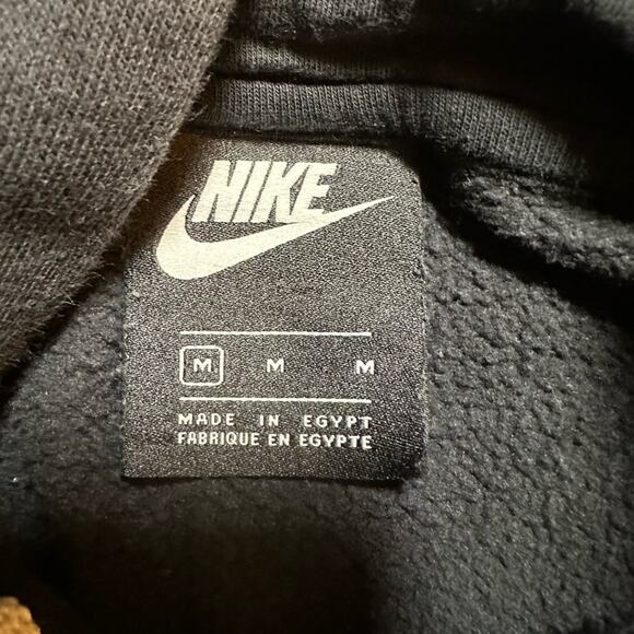 Nike Logo Club Refresh Hoodie Sweatshirt Sz Medium Swoosh Retro Pullover Pockets - Picture 4 of 6